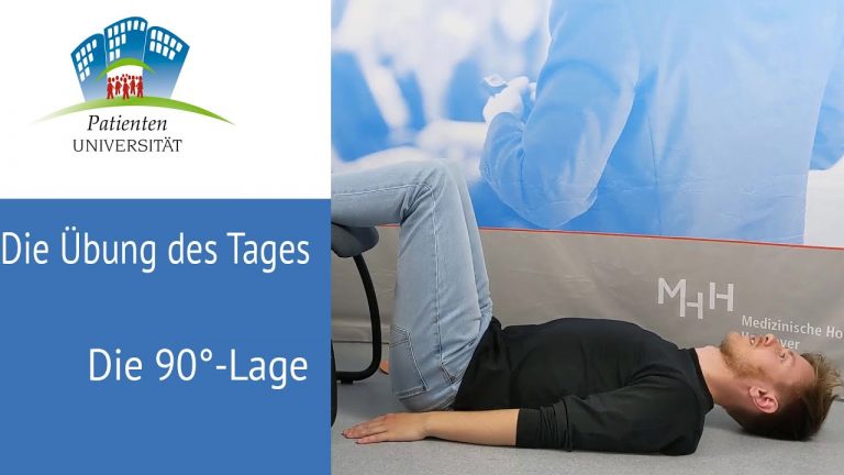 Rücken entlasten – Die 90° Lage